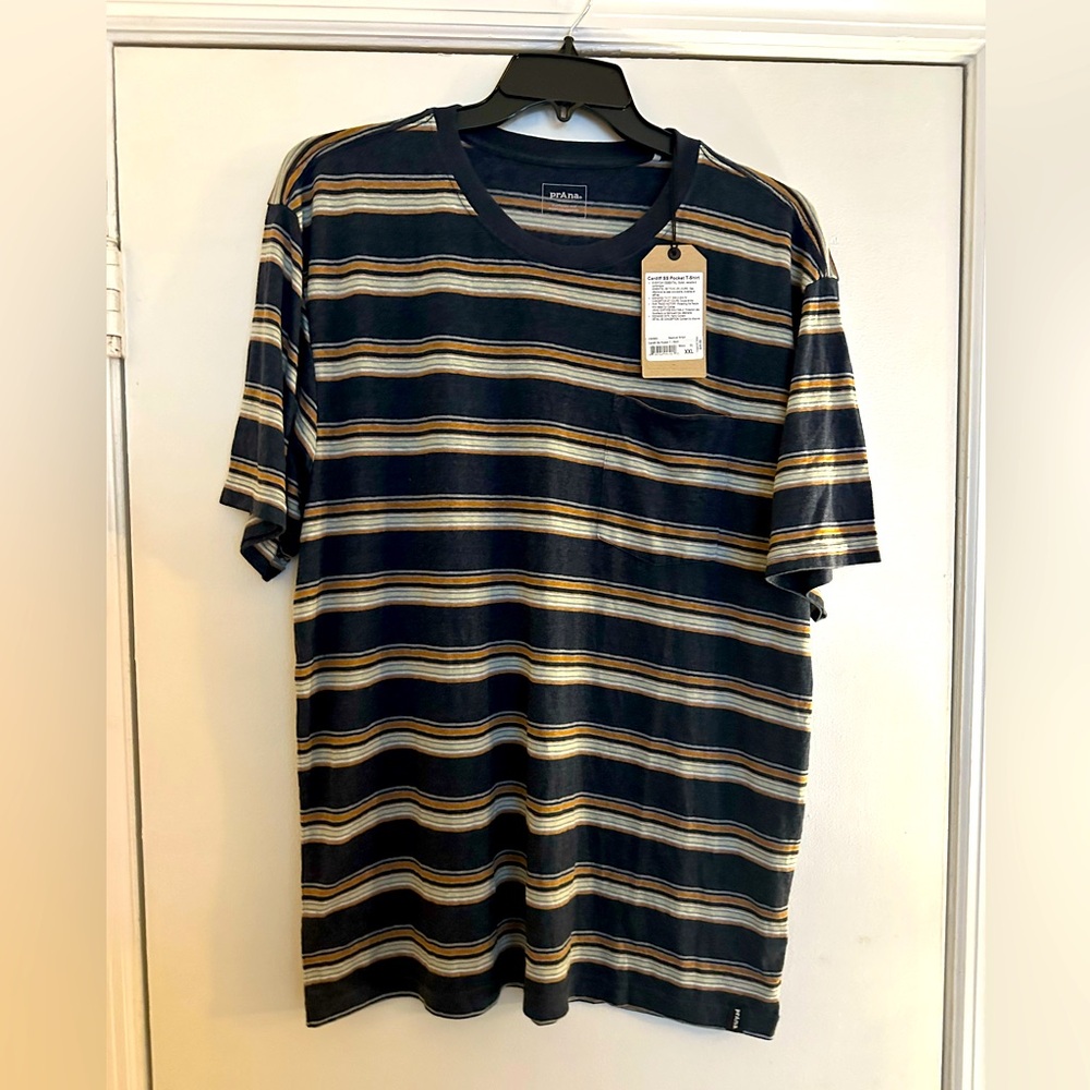 NWT Cardiff SS Pocket T-Shirt - Nautical Stripe